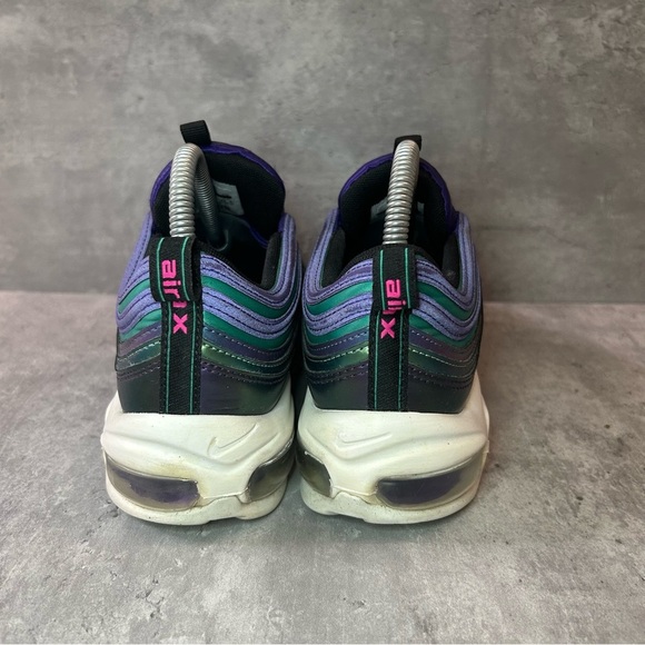 Nike Air Max 97 Running Shoes AV3181-500 Womens sz 8 - purple/green - Picture 4 of 6